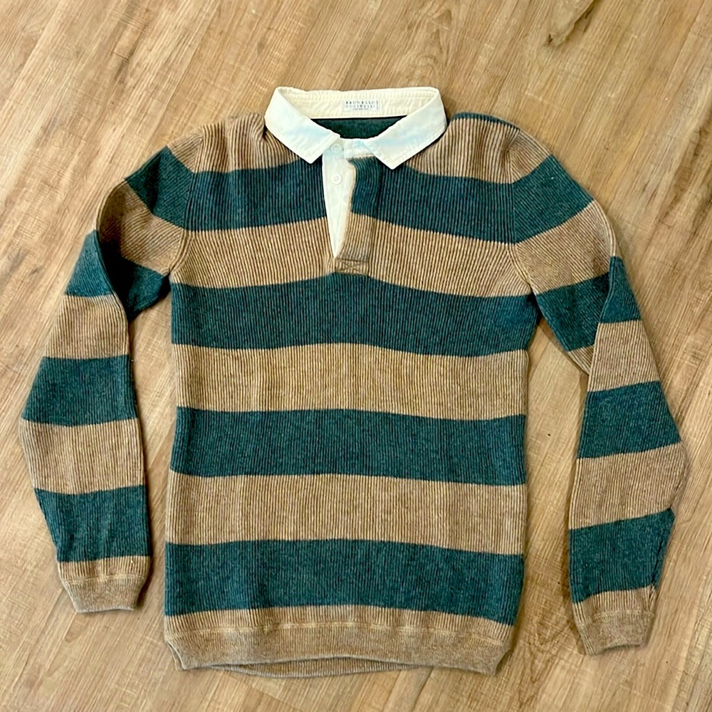 Brunello Cucinelli 100% Cashmere Rugby Made in Italy Size 48